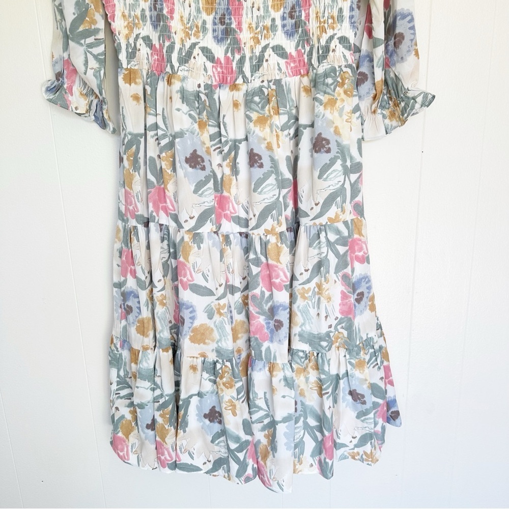 NWT BALTIC BORN Marta Floral Smocked Midi Dress 1X - Picture 8 of 11